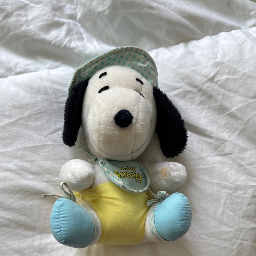 Baby Snoopy Plush Toy with Hat